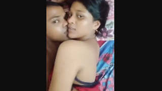 Desi couple enjoys intimate moments on the bed in MMS