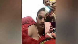 Big-boobed Indian girl in online video chat
