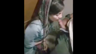 Pakistani babe gets her fill of cock in the locker room