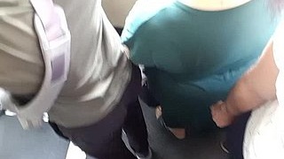 Big-breasted woman gets groped and humped in surprise encounter