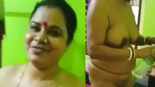 Chubby bhabhi from a village gets wild and naughty in this video