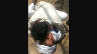 Randy couple has outdoor sex at the phone hut