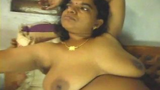 Desi aunty gets naughty in the village