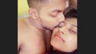 Desi couple indulges in steamy sex on the bed