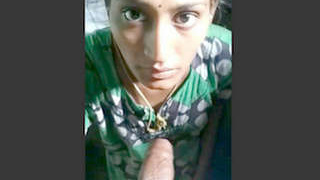Indian bhabhi gives herself a handjob and brings herself to orgasm on her breasts